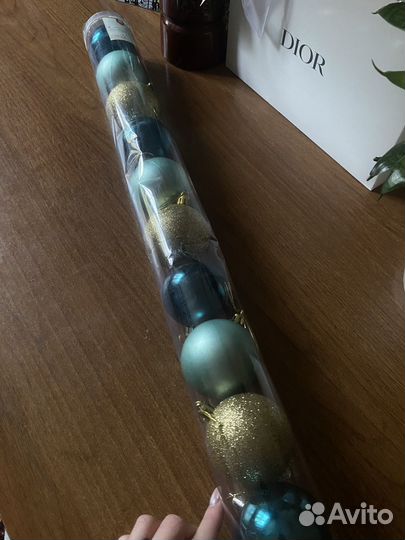 Новогодние игрушки, 10 шт