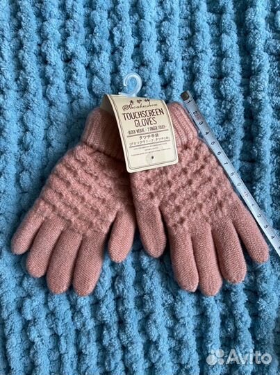 Детские перчатки теплые, с начесом