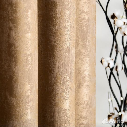 Шторы мрамор Зарина Бронза