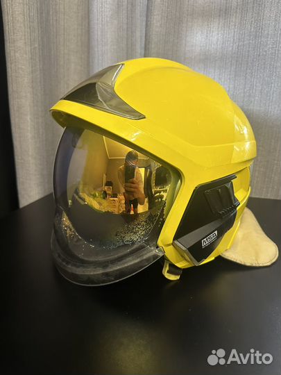 Шлем каска пожарного MSA Gallet F1 XF желтый