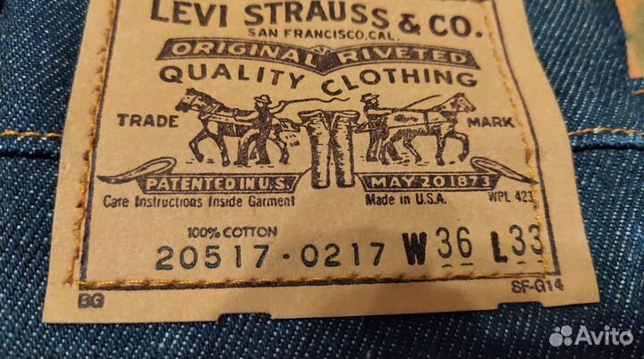 Джинсы levis 1984 USA 36/33