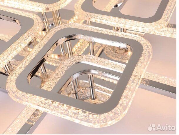 Люстра потолочная светодиодная с пультом