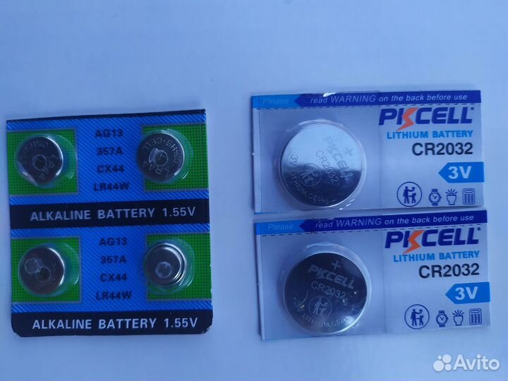 Батарейки CR 2032 - LR 44 - AG 13
