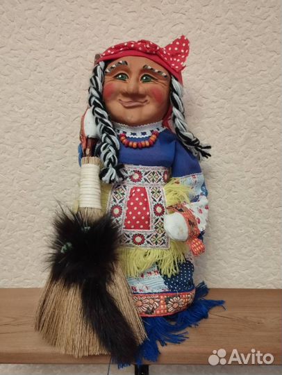 Кукла-сувенир Баба Яга, ручная работа