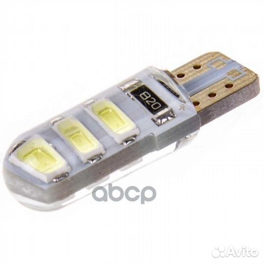 Светодиод Т10 (W5W) 12V 6SMD б/ц 2кон бел skyw