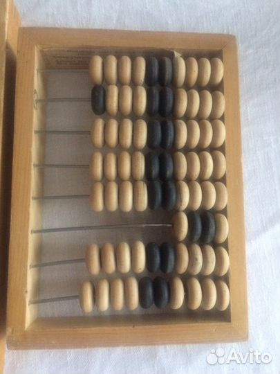 Счеты ретро детские деревянные