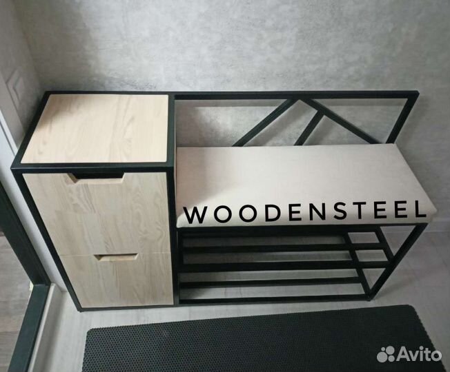 Обувница в стиле лофт