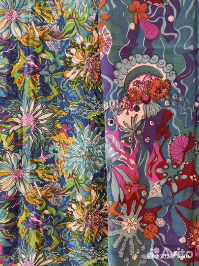 Отрезы ткани. Крепдешин