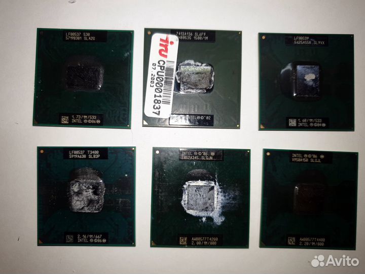 Процессоры для ноутбуков intel