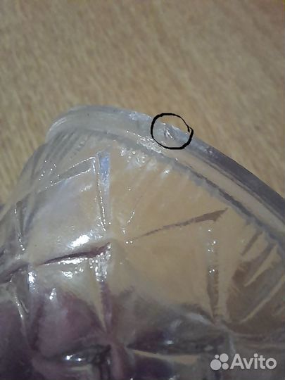 Хрустальный графин - штоф -петух СССР