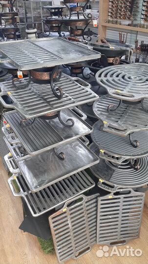 Решётка,противень - гриль чугунные