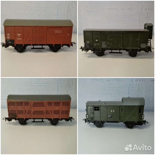Крытые вагоны Piko для железной дороги 16мм
