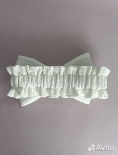 Бант муслиновый на выписку