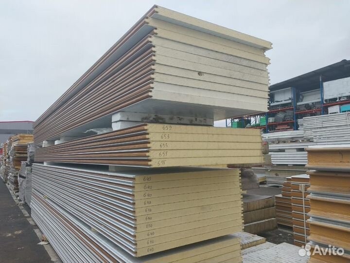 Сэндвич панели бу 10000 м2 в наличии