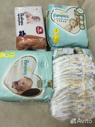 Подгузники pampers premium care