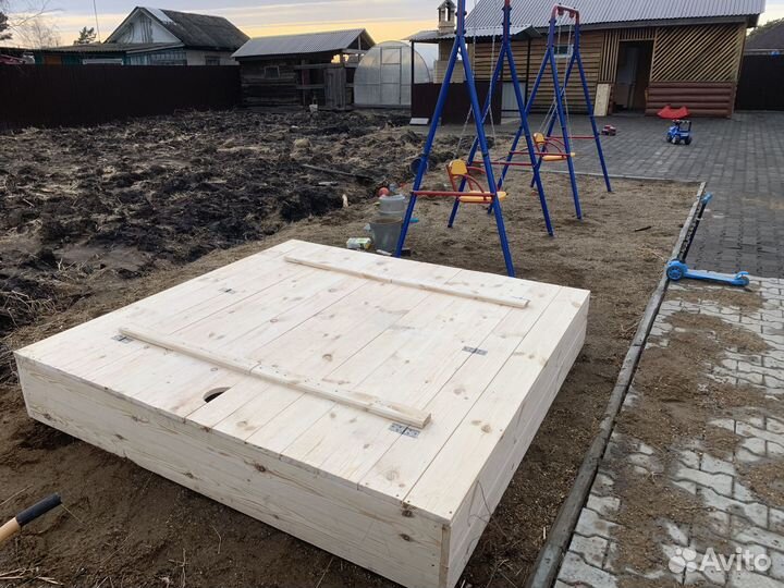 Песочница детская с крышкой