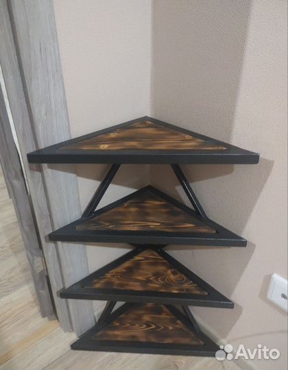 Угловая полка лофт