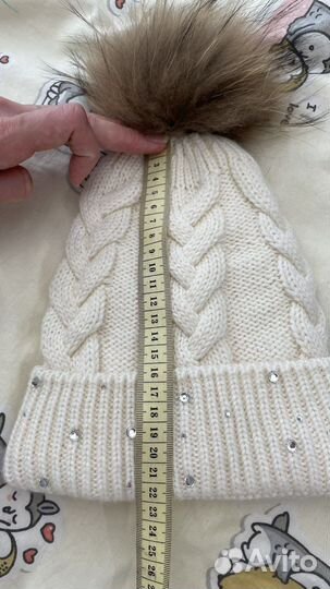Новая Шапка зимняя для девочки с натур.мехом