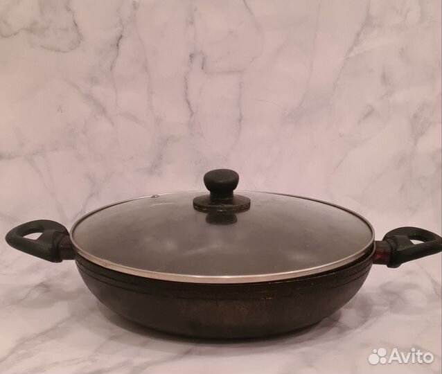 Сковорода с крышкой диаметр 30 см
