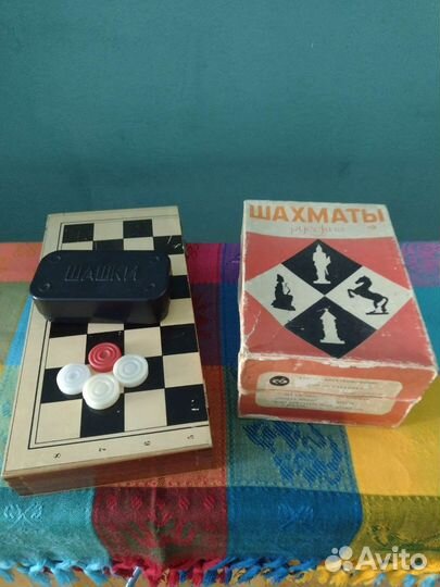 Шахматы и шашки времён СССР