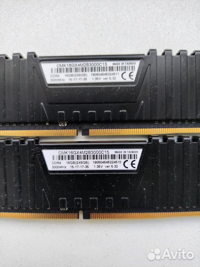 Оперативная память Corsair Vengeance 16 гб (8 гб x