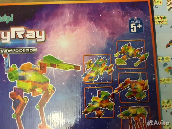 Лего аналог 4 в 1 светятся конструктор Самолёт