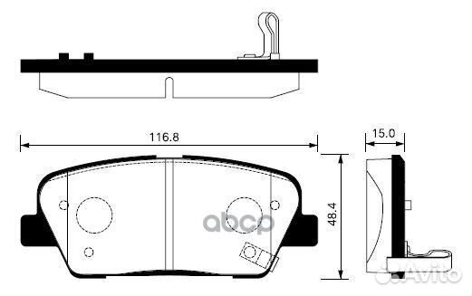 Колодки тормозные hyundai santa FE (CM) 2.2D 09