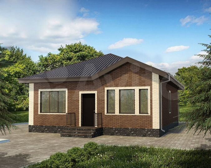 Дом 95 м² на участке 5 сот.