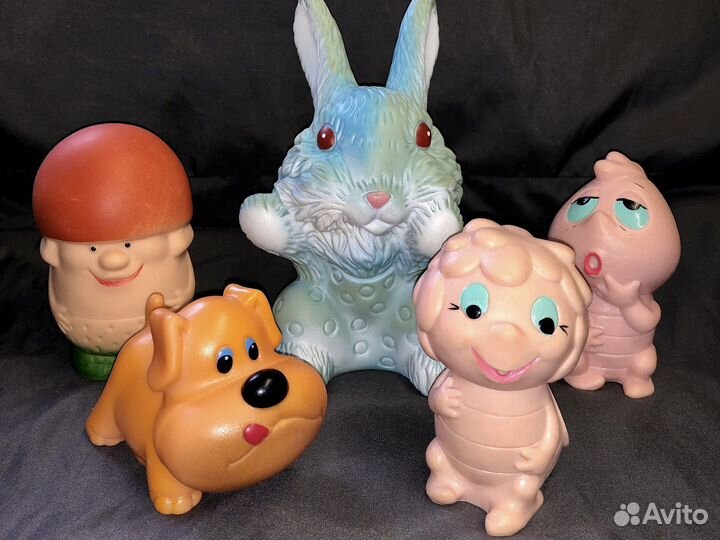 Резиновые игрушки СССР винтажные детские
