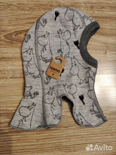 Новая шапка-шлем reima для малыша 0-3мес(36-38 см)