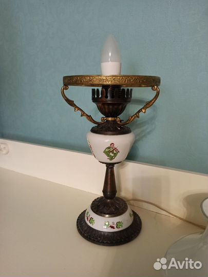 Керосиновая лампа СССР скрипач