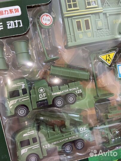 Набор машинок пожарная военная машина