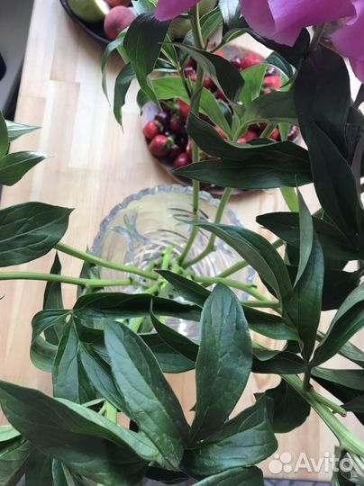 Хрустальная ваза ГДР хрусталь винтаж