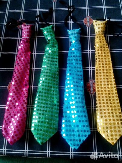 Галстук карнавальный цветной