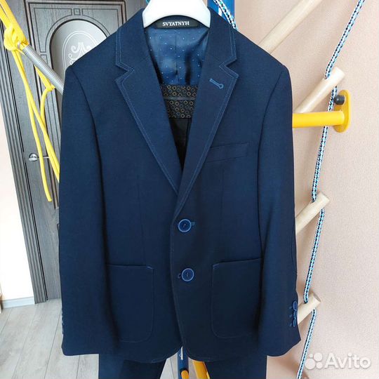 Пиджак школьный для мальчика 128