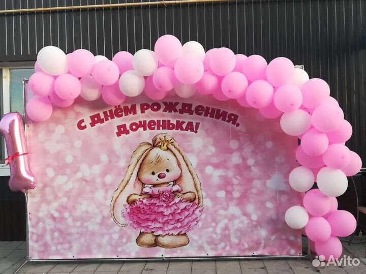 Аренда баннера. Фотозона на день рождение