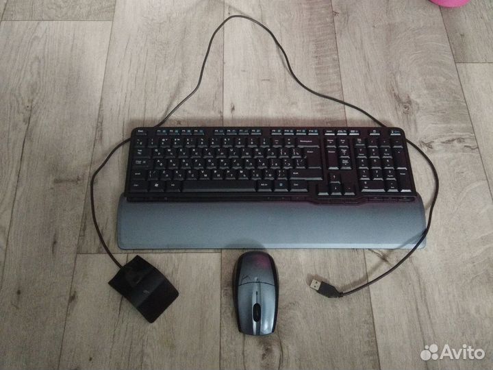 Клавиатура, мышь logitech беспроводная