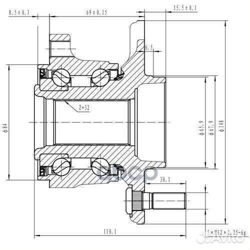 Ступица колеса ступица зад NIS 370Z Z34 08, G3