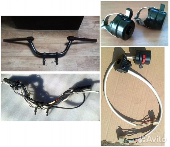 Руль в сборе,на сайлентблоках,тросы вояж мото урал