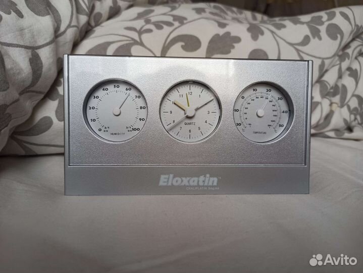 Часы метеостанция с будильником