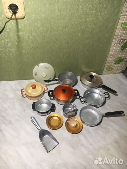 Печки и посуда для кукол СССР