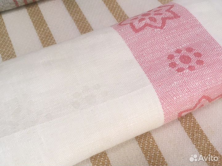 Полотенце отрезы жаккард СССР, винтаж