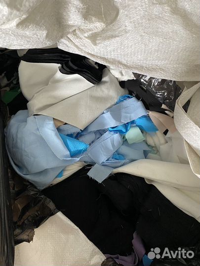 Отходы от швейного производства. (Ткань обрезки )