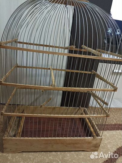 Деревянная клетка для птиц времëн СССР