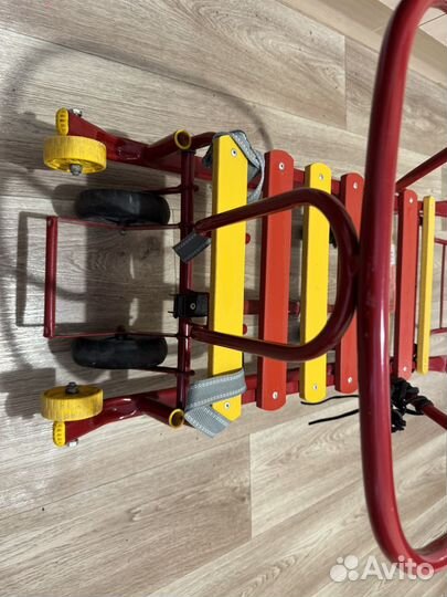 Детские санки с колесами Nika