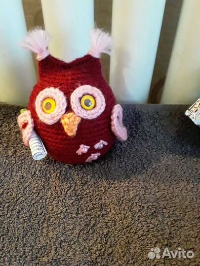 Вязанные игрушка сова