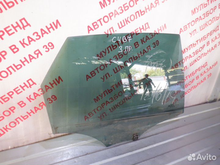 Стекло заднее правое Ситроен C4 B7
