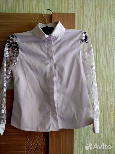 Блузка белая школьная