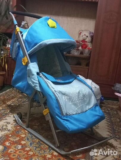 Детские санки коляска