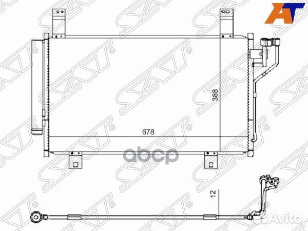 Радиатор кондиционера Mazda Axela 13-19 / CX-5